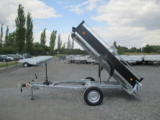 Hydraulicky sklopný přívěs ZV 26 1,3T B1 HS 2,50x1,30/0,35