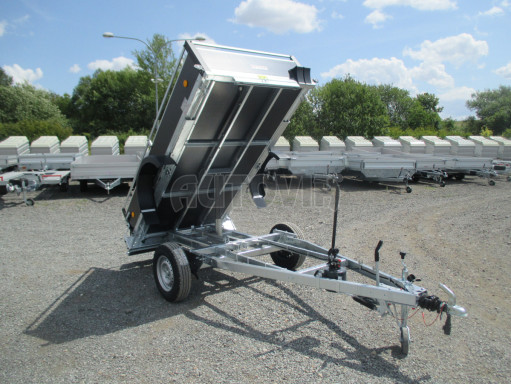 Hydraulicky sklopný přívěs ZV 26 1,3T B1 HS 2,50x1,30/0,35