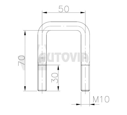 Oko úchytné s podložkou 70x50mm (750kg) č.3