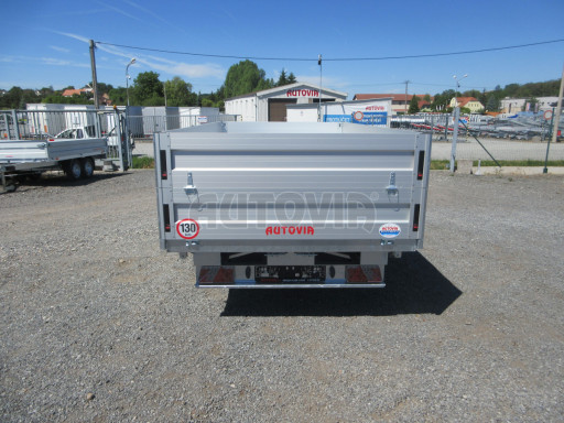 Třístranný sklopný přívěs s nástavbou bočnic ATS 3SKS 2,7T 3,32x1,70/0,70 ECO ZN v elektrice č.9