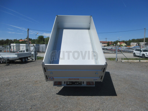 Třístranný sklopný přívěs s nástavbou bočnic ATS 3SKS 2,7T 3,32x1,70/0,70 ECO ZN v elektrice č.18