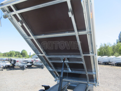 Třístranný sklopný přívěs s nástavbou bočnic ATS 3SKS 2,7T 3,32x1,70/0,70 ECO ZN v elektrice č.22