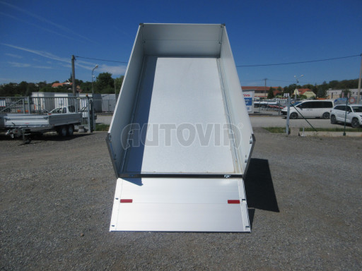 Třístranný sklopný přívěs s nástavbou bočnic ATS 3SKS 2,7T 3,32x1,70/0,70 ECO ZN v elektrice č.25