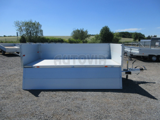 Třístranný sklopný přívěs s nástavbou bočnic ATS 3SKS 2,7T 3,32x1,70/0,70 ECO ZN v elektrice č.29