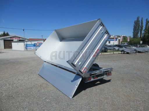 Třístranný sklopný přívěs s nástavbou bočnic ATS 3SKS 2,7T 3,32x1,70/0,70 ECO ZN v elektrice č.3