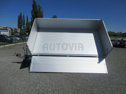 Třístranný sklopný přívěs s nástavbou bočnic ATS 3SKS 2,7T 3,32x1,70/0,70 ECO ZN v elektrice č.40
