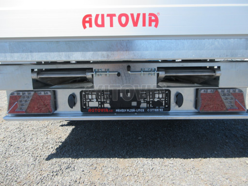 Třístranný sklopný přívěs s nástavbou bočnic ATS 3SKS 2,7T 3,32x1,70/0,70 ECO ZN v elektrice č.44