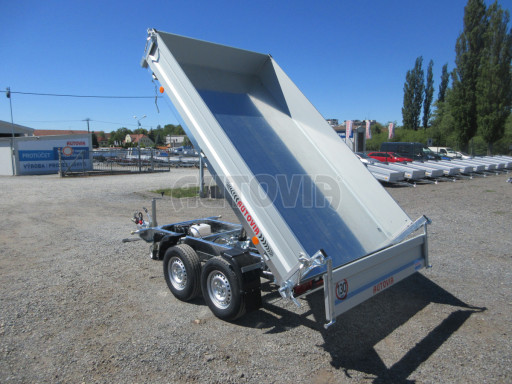 Třístranný sklápěcí přívěs VER 3SKS 2,7T 2,65x1,55/0,30 v elektrice č.3