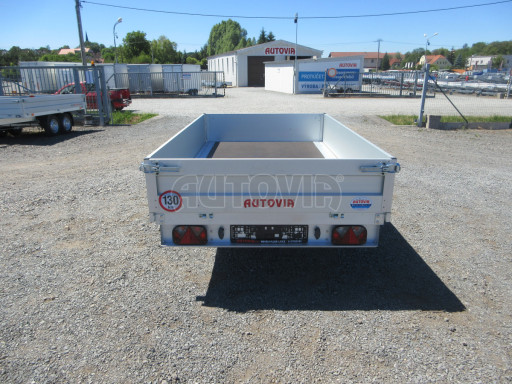 Nebrzděný přívěs s koly pod ložnou plochou ZV 22 750kg N1 2,55x1,55/0,35 zesílená náprava, 10