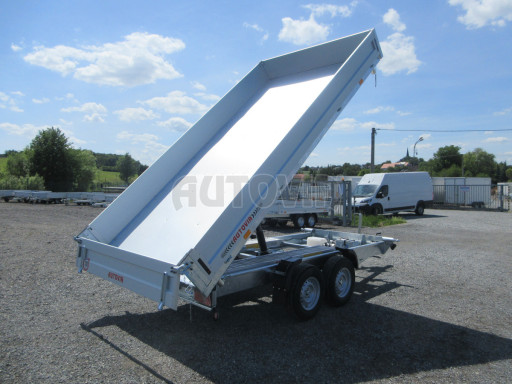 Třístranný sklopný přívěs PHT 3,5T 4,18x2,10/0,35 v elektrice č.30
