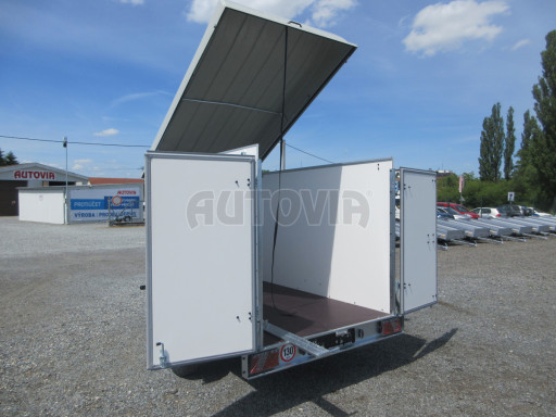 Skříňový brzděný přívěs - dvoukřídlé dveře ZV 27 B1 1,3T O 2,50x1,48/1,65 č.2