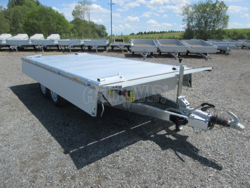 Třístranný sklopný přívěs PHT 3,5T 4,18x2,10/0,35 v elektrice č.44