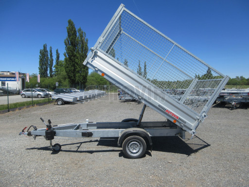 Sklápěcí přívěs VER SK 1,5T 2,65x1,55/1,30 GITTER, ruč. č.17