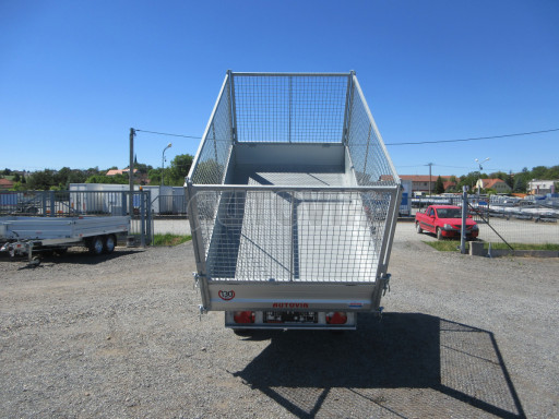Sklápěcí přívěs VER SK 1,5T 2,65x1,55/1,30 GITTER, ruč. č.19