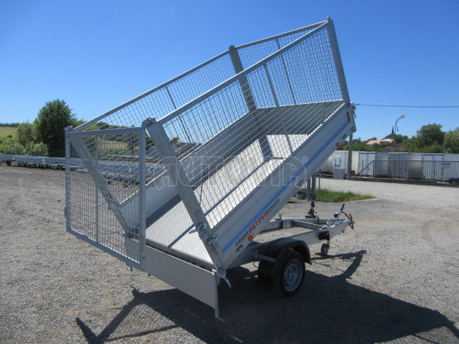 Sklápěcí přívěs VER SK 1,5T 2,65x1,55/1,30 GITTER, ruč. č.26