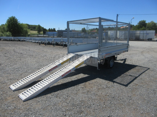 Sklápěcí přívěs VER SK 1,5T 2,65x1,55/1,30 GITTER, ruč. č.30