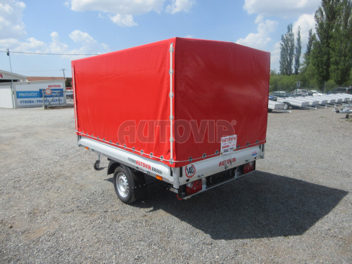 Přívěs za osobní auto VT 26/16 750kg 2,60x1,62/1,35 konstrukce s plachtou č.3