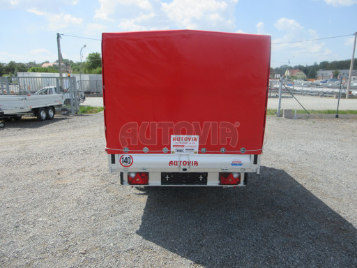Přívěs za osobní auto VT 26/16 750kg 2,60x1,62/1,35 konstrukce s plachtou č.4
