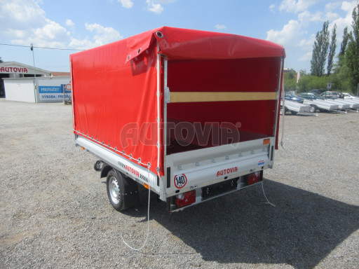 Přívěs za osobní auto VT 26/16 750kg 2,60x1,62/1,35 konstrukce s plachtou č.13