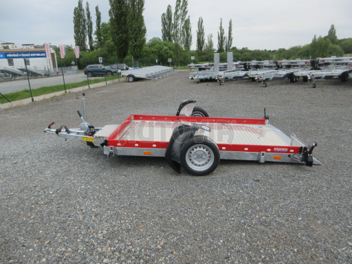 Hydraulicky sklopný přepravník HS 1,8T Red 2,72x1,62/0,10 č.12