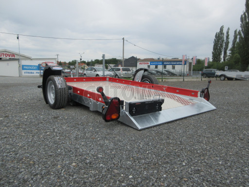 Hydraulicky sklopný přepravník HS 1,8T Red 2,72x1,62/0,10 č.18