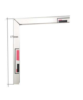 Kování bočnice U 15mm zinkohliník 1300/1650mm zalamovací č.3