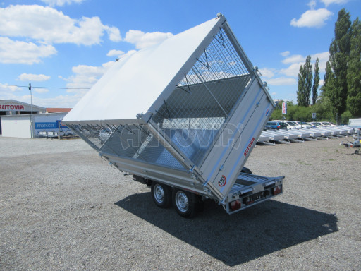 Třístranný sklápěč VER 3SKS 2,7T 3,05x1,76/1,60 el., nástavba, Gitter + plachta č.34
