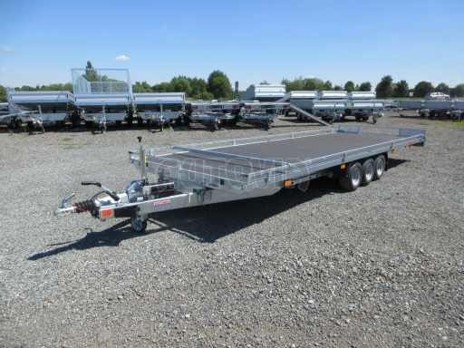 Nízkoložný hydraulicky sklopný přívěs AD 3,5T B3 6,13x2,09 plato č.2