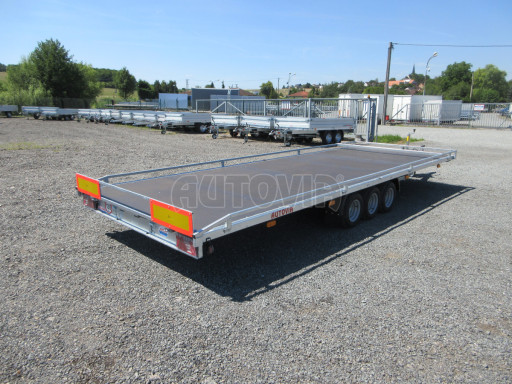 Nízkoložný hydraulicky sklopný přívěs AD 3,5T B3 6,13x2,09 plato č.14