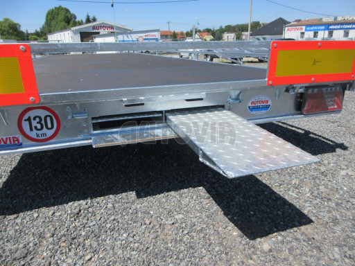 Nízkoložný hydraulicky sklopný přívěs AD 3,5T B3 6,13x2,09 plato č.21