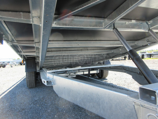 Nízkoložný hydraulicky sklopný přívěs AD 3,5T B3 6,13x2,09 plato č.29