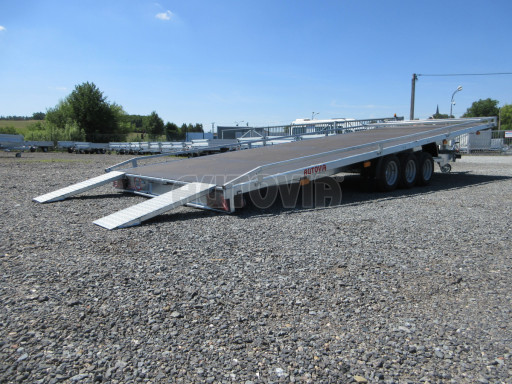 Nízkoložný hydraulicky sklopný přívěs AD 3,5T B3 6,13x2,09 plato č.6