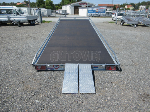 Nízkoložný hydraulicky sklopný přívěs AD 3,5T B3 6,13x2,09 plato č.34