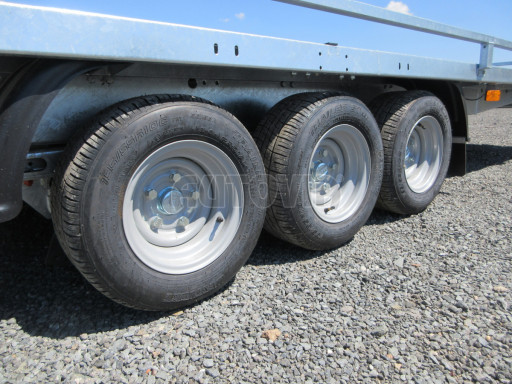 Nízkoložný hydraulicky sklopný přívěs AD 3,5T B3 6,13x2,09 plato č.35