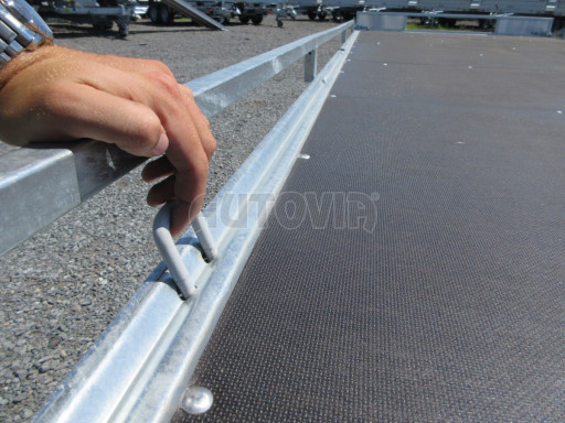 Nízkoložný hydraulicky sklopný přívěs AD 3,5T B3 6,13x2,09 plato č.36