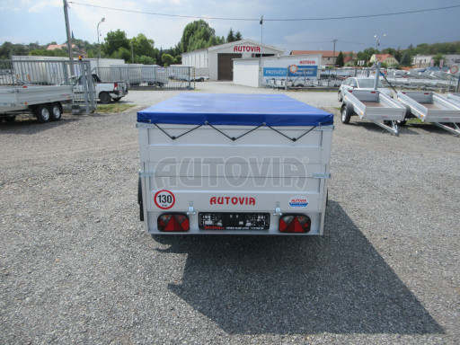 Jednoosý nebrzděný valník s nástavbou bočnic HD 7 750kg 2,06x1,25/0,70 č.4