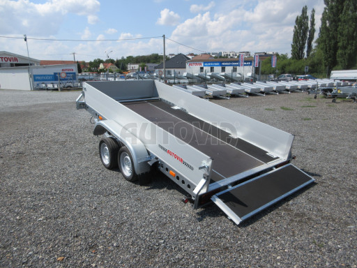 Hydraulicky sklopný přepravník sněžních skútrů BT 2,7T 3,56x1,70/0,35 č.1