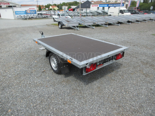Nebrzděný vlek s možností dostavby bočnic VT 22/14 750kg 2,20x1,42 č.3