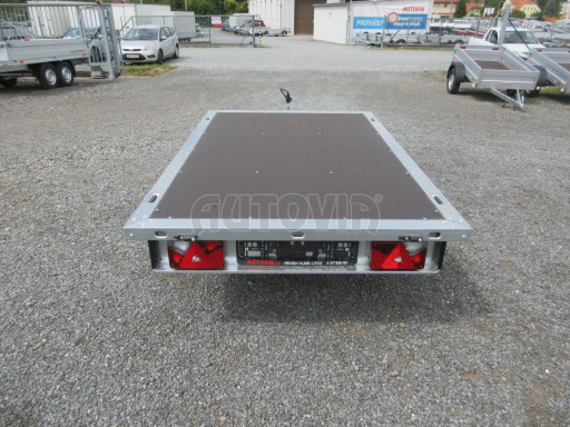 Nebrzděný vlek s možností dostavby bočnic VT 22/14 750kg 2,20x1,42 č.4