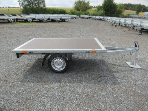 Nebrzděný vlek s možností dostavby bočnic VT 22/14 750kg 2,20x1,42 č.6