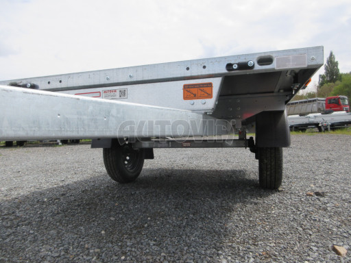 Nebrzděný vlek s možností dostavby bočnic VT 22/14 750kg 2,20x1,42 č.9