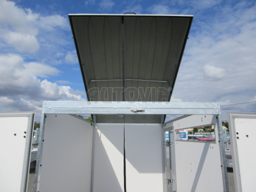 Skříňový přívěs ZV 27 N1 O 2,50x1,48/1,65 dvoukřídlé dveře, klapka + vstup č.19