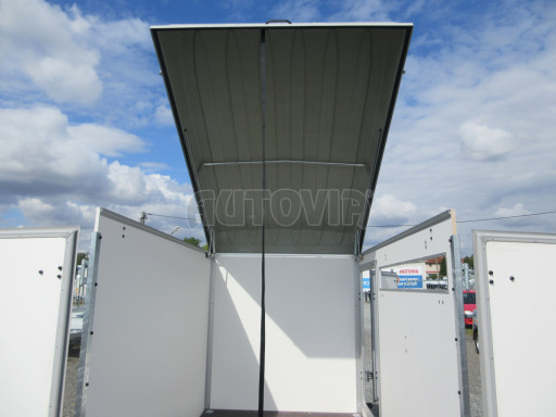 Skříňový přívěs ZV 27 N1 O 2,50x1,48/1,65 dvoukřídlé dveře, klapka + vstup č.20