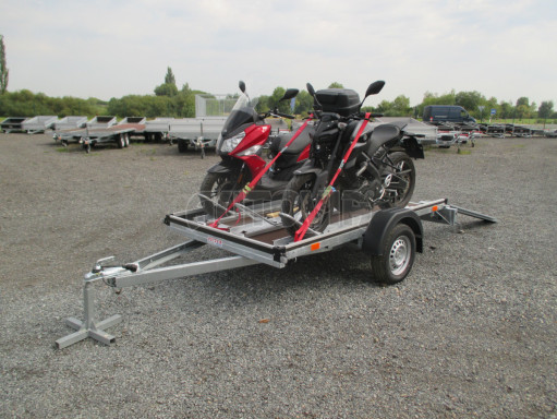 Přívěs za osobní auto pro přepravu motorek MOTO 750kg 2,50x1,48 plato